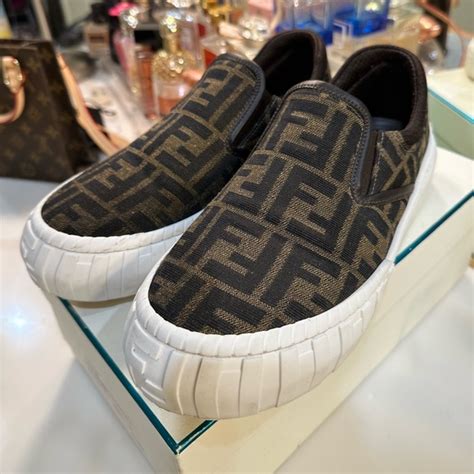 fendi slip on giallo|fendi sneakers uomo.